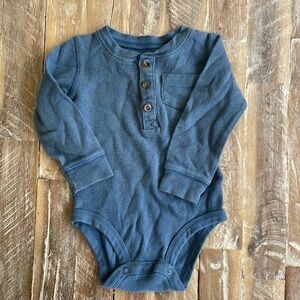 Carters 9 months blue button shirt